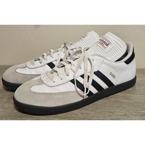 adidas gazelle silver green womens adidas Samba Classic Indoor Shoes (White/Black) 7